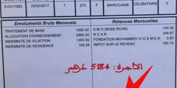 رواتب الأساتذة في المغرب حسب السلم