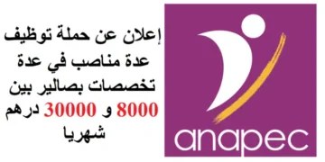 خبر سار للطلبة بالدبلوم، الاجازة، صالير بين 8000 و 30000 درهم شهريا إعلان عن حملة توظيف في عدة تخصصات